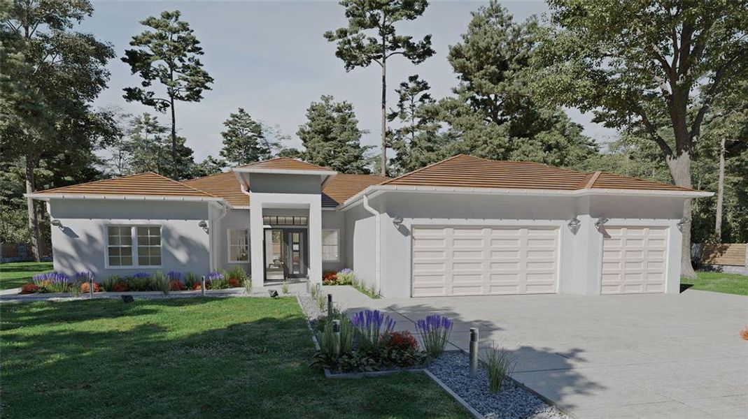 Front exterior of a new home in , Port Charlotte, FL, highlighting curb appeal (Image 2).