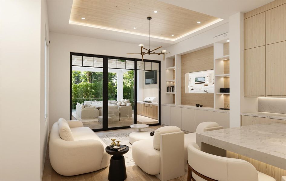 Furnished interior view inside a new home in , Delray Beach (Image 7).