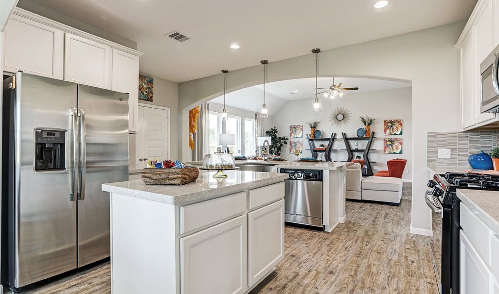 Kitchen with center island