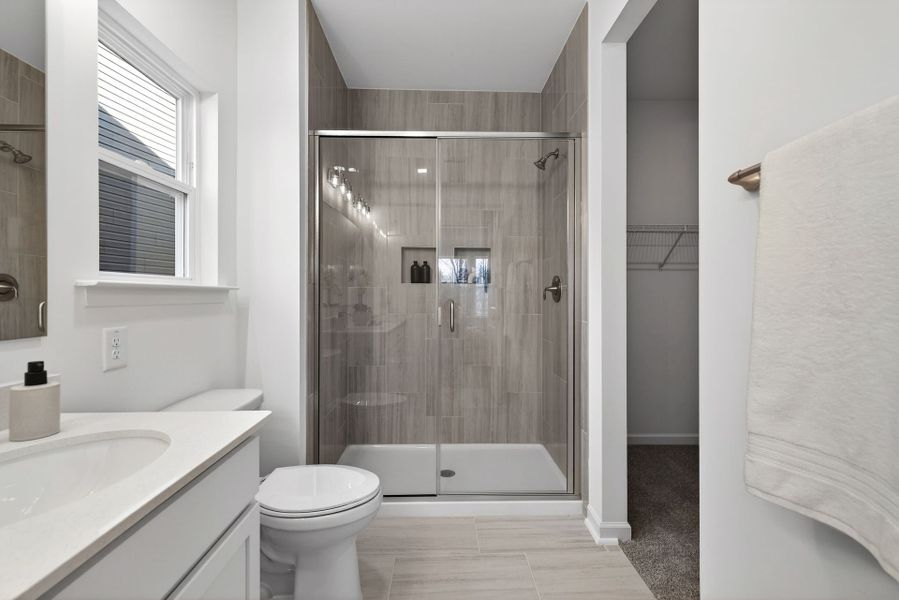 Furnished interior view inside a new home in Copper Ridge at Flowers Plantation, Clayton (Image 26).