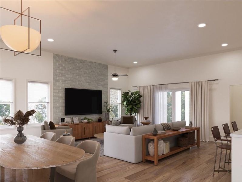 The Conner by the Providence Group is a stunning 3 bedroom 3 bath ranch home.  Come see us here at the Aberdeen.  Photo not of actual home, but a previously built TPG property.