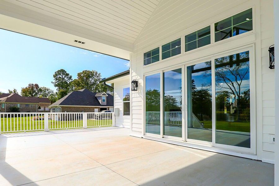 Exterior details and patio area of a home in , Manning (Image 3).