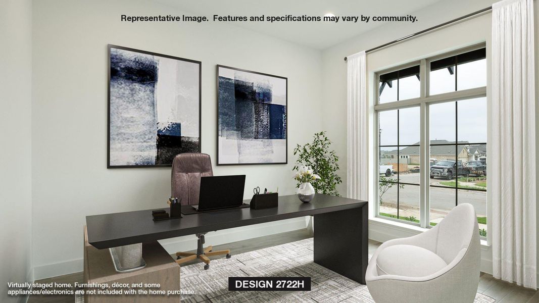 Office featuring plenty of natural light and wood finished floors Office featuring plenty of natural light and wood finished floors