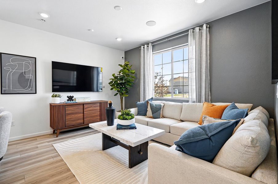 Representative furnished interior of a home built from the Frontier by Taylor Morrison in Parterre Townhomes - The Westerly Collection, Thornton (Image 5).