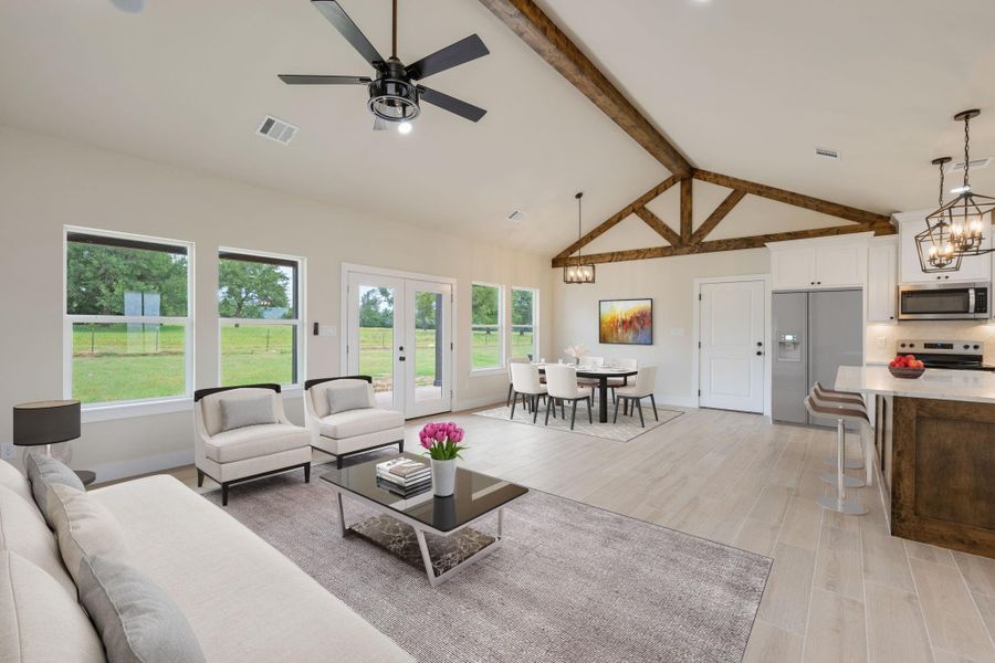 Furnished interior view inside a new home in , Franklin (Image 12).