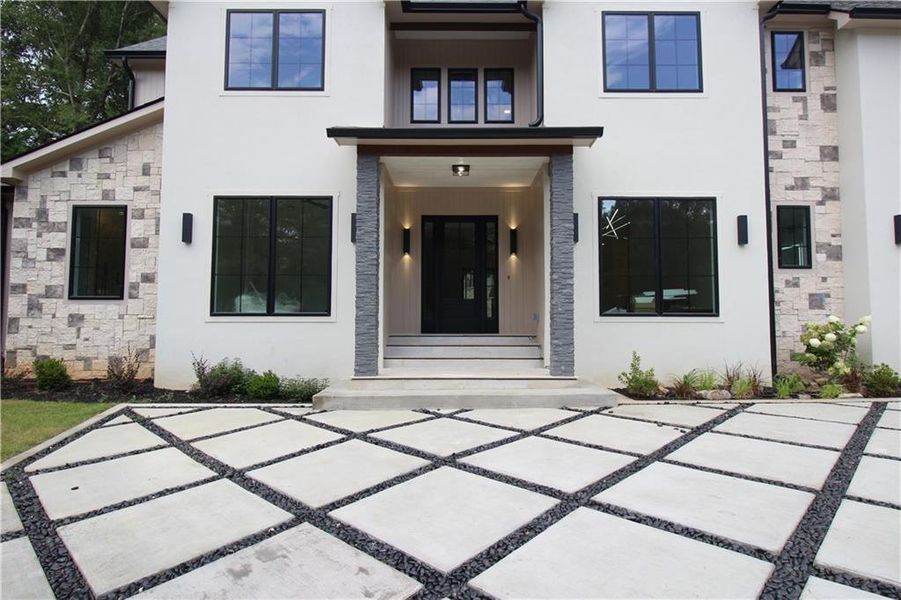 Exterior details and patio area of a home in , Sandy Springs (Image 31). Exterior details and patio area of a home in , Sandy Springs (Image 31).