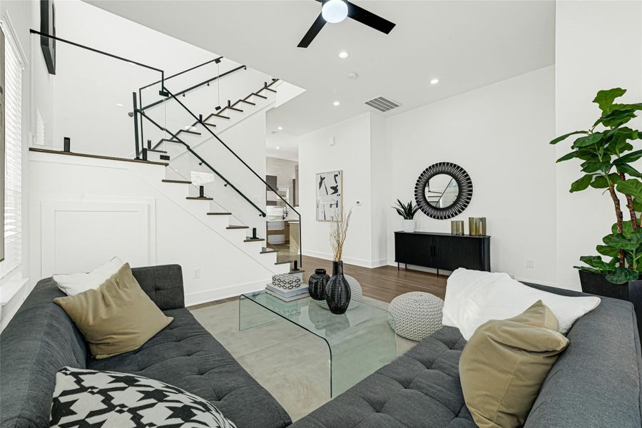 Furnished interior view inside a new home in , Houston (Image 12). Furnished interior view inside a new home in , Houston (Image 12).