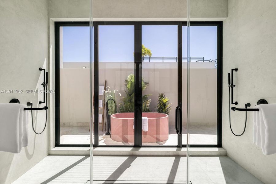 Exterior details and patio area of a home in , North Miami (Image 37).