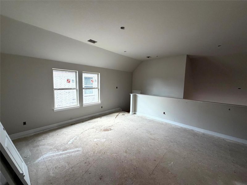 Actual progress of your home.