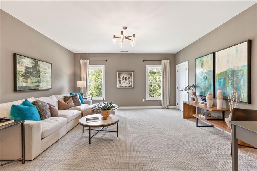 Furnished interior view inside a new home in , Marietta (Image 10).