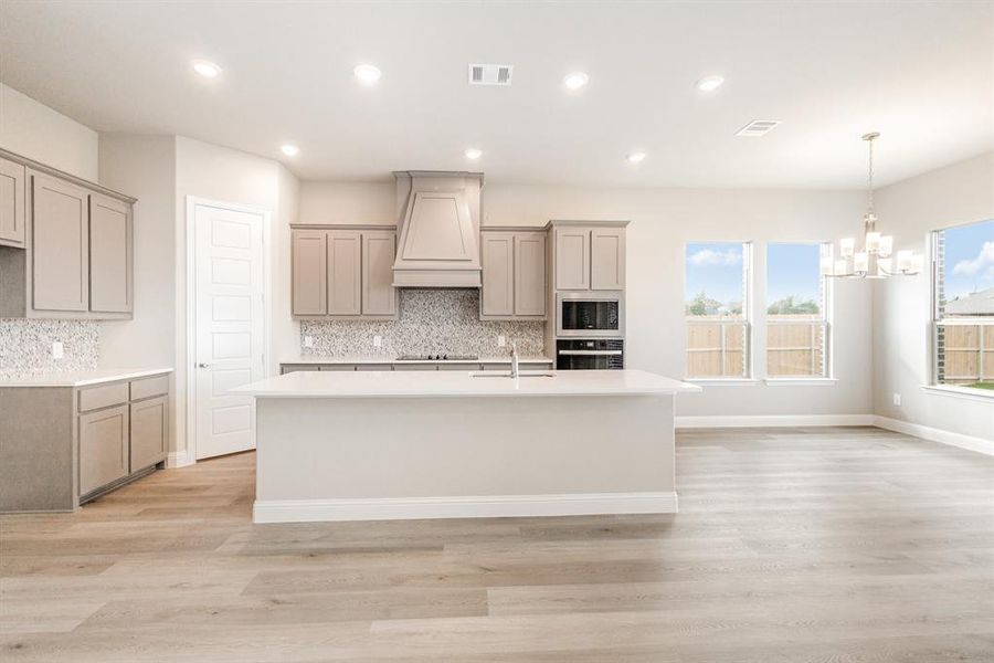 Furnished interior view inside a new home in Ten Mile Creek Estates, DeSoto (Image 6).