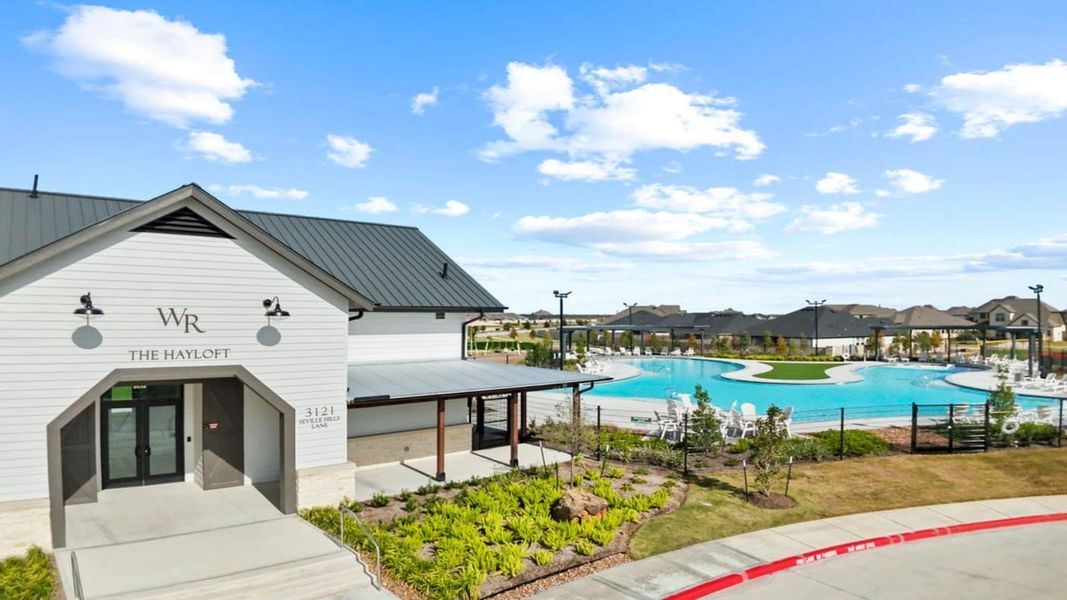 Community clubhouse with bathrooms and access to the pool Community clubhouse with bathrooms and access to the pool
