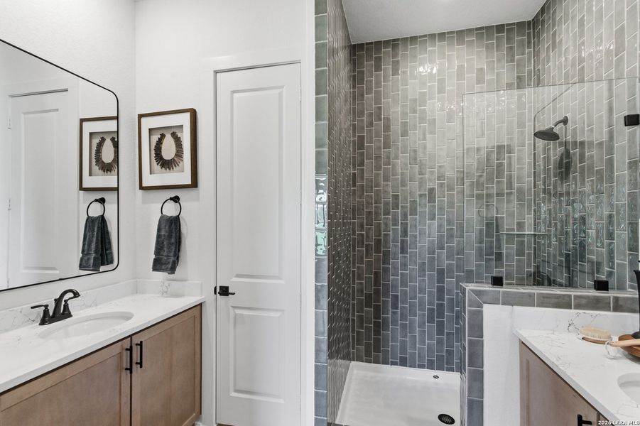 Furnished interior view inside a new home in Prominence, San Antonio (Image 13).