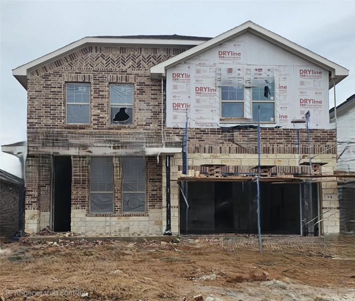 In-progress construction of a new home in Azalea, Brookshire, TX (Image 6).