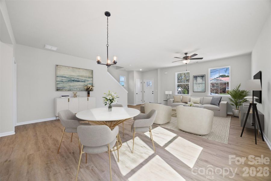 Furnished interior view inside a new home in , Belmont (Image 9).