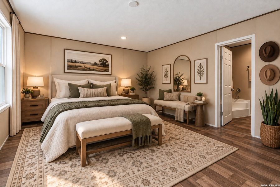 Furnished interior view inside a new home in , Hondo (Image 14).