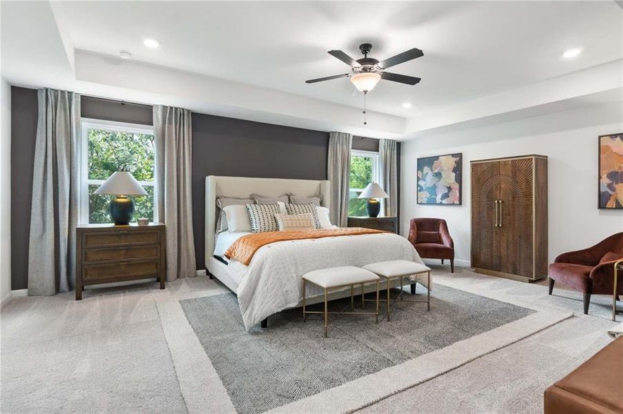 Furnished interior view inside a new home in Creekside, Dawsonville (Image 56). Furnished interior view inside a new home in Creekside, Dawsonville (Image 56).