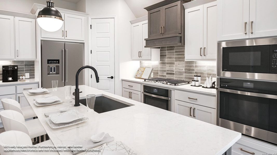 Furnished interior view inside a new home in Veramendi, New Braunfels (Image 12).