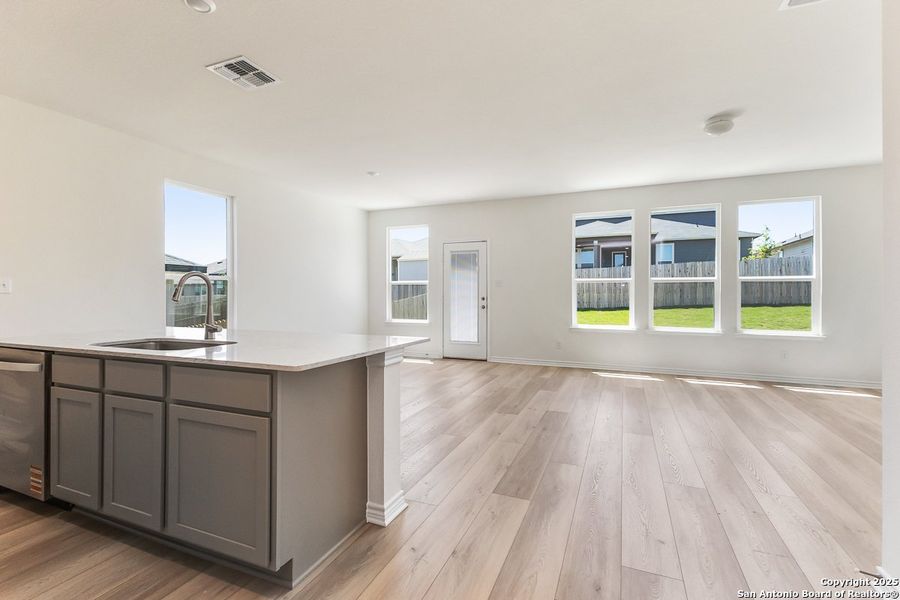 Furnished interior view inside a new home in Shoreline Park - Classic Collection, Boerne (Image 3). Furnished interior view inside a new home in Shoreline Park - Classic Collection, Boerne (Image 3).