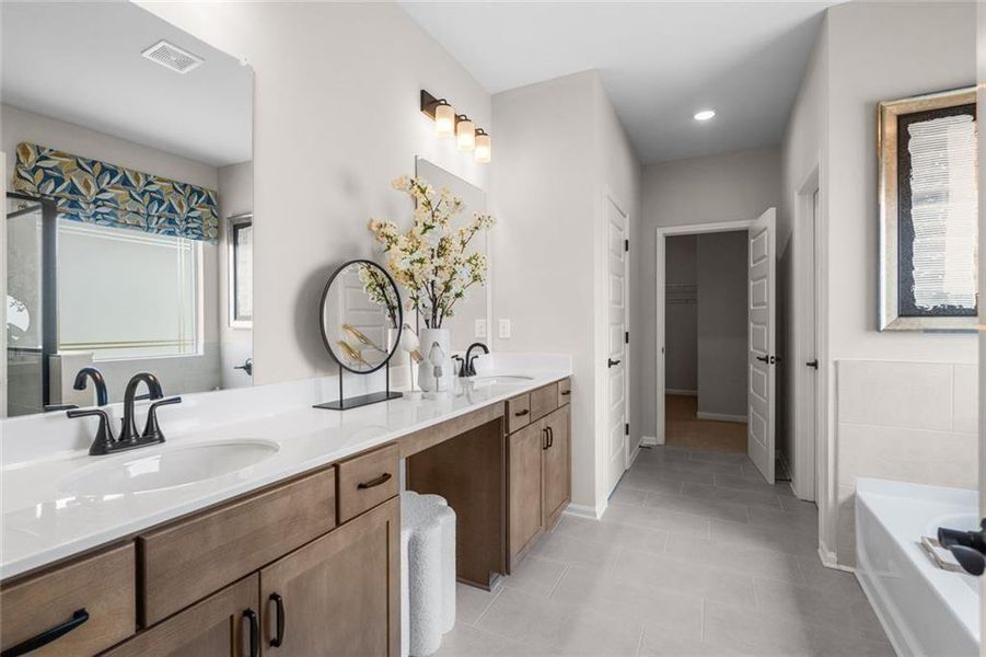Furnished interior view inside a new home in Sagebrook, Powder Springs (Image 37).