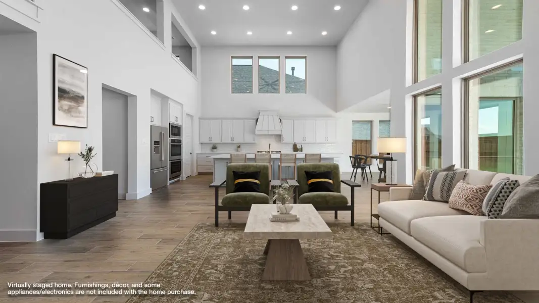 Representative furnished interior of a home built from the 4140W by Perry Homes in Briarley, Montgomery (Image 3).