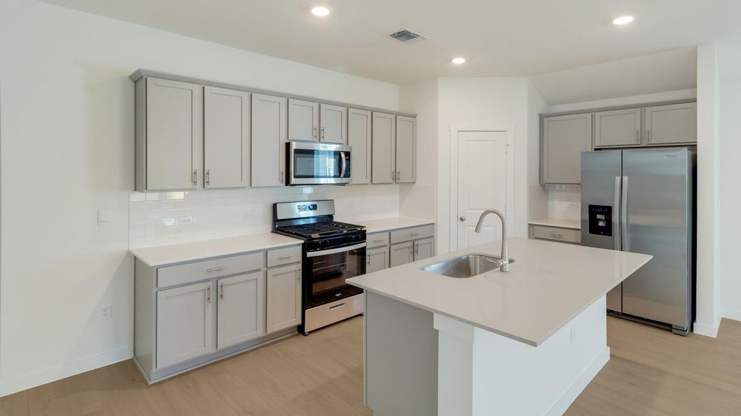 Furnished interior view inside a new home in Trails at Wildhorse, Austin (Image 5).