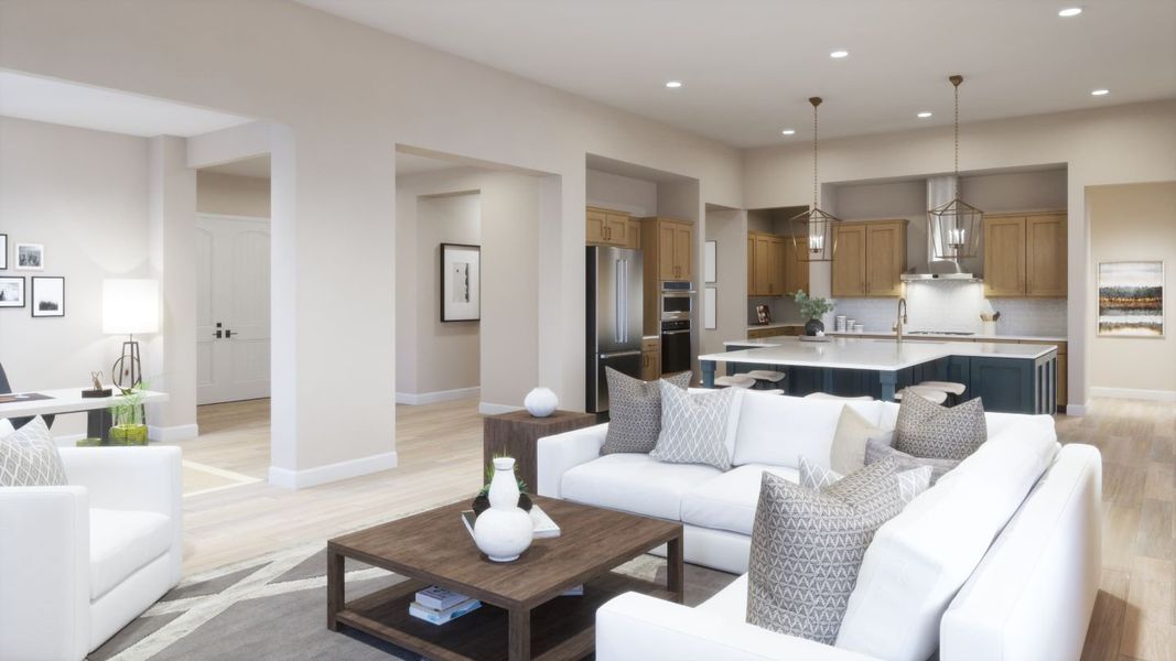 Furnished interior view inside a new home in Estates at Kings Ranch, Gold Canyon (Image 8).