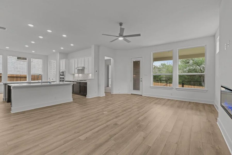 Representative unfurnished interior of a home built from the Maddie by Chesmar Homes in Buffalo Crossing, Cibolo (Image 6). Representative unfurnished interior of a home built from the Maddie by Chesmar Homes in Buffalo Crossing, Cibolo (Image 6).