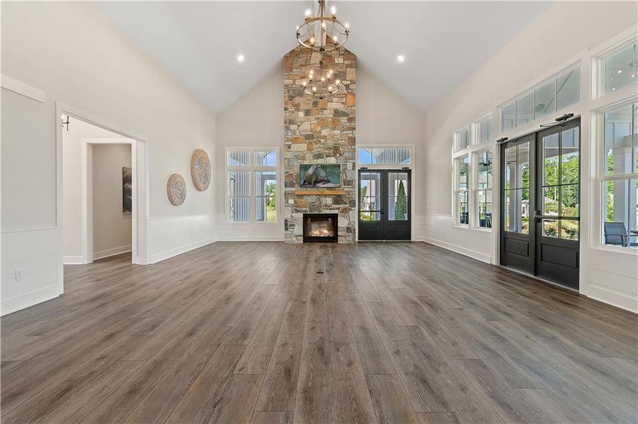 Furnished interior view inside a new home in , Hiram (Image 7).