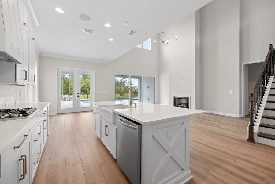 Representative furnished interior of a home built from the Walton by Riverside Homes in Mariposa at EverRange, Jacksonville (Image 18).