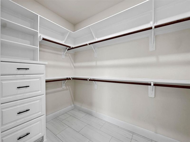 Similar Master Closet in a Home Built by TX Best Home Builders Similar Master Closet in a Home Built by TX Best Home Builders