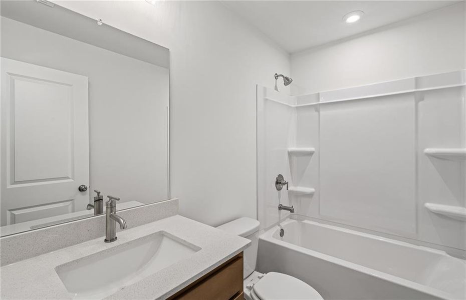 Furnished interior view inside a new home in Oakwood, Cumming (Image 9). Furnished interior view inside a new home in Oakwood, Cumming (Image 9).