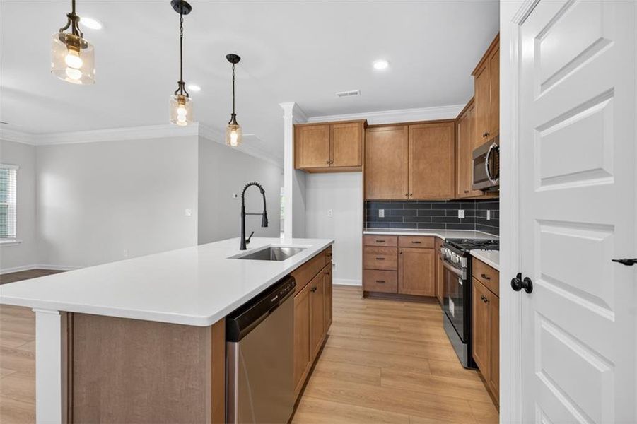 Furnished interior view inside a new home in Capstone Estates, Apison (Image 11). Furnished interior view inside a new home in Capstone Estates, Apison (Image 11).
