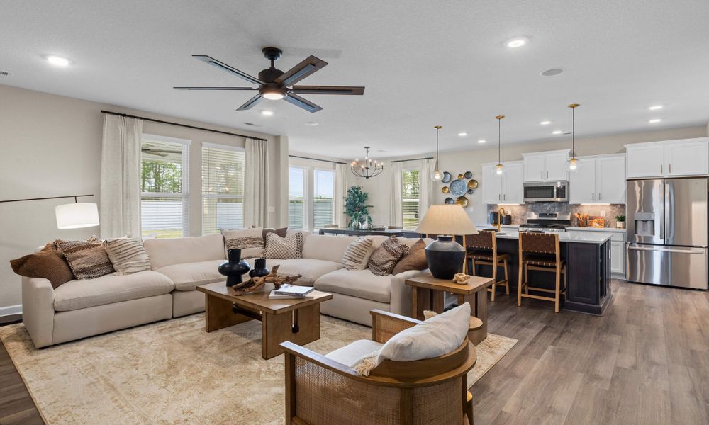 Representative furnished interior of a home built from the The Waverunner by Chesapeake Homes in Bridgewater - Shorehaven Village, Little River (Image 19).