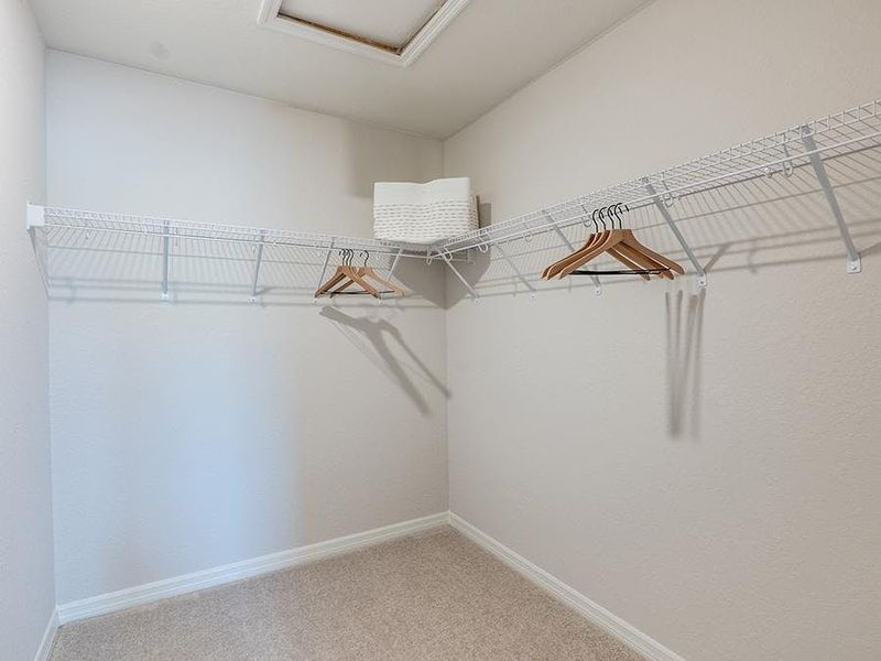 And, it`s complete with a large walk-in wardrobe - Azalea townhome by Highland Homes