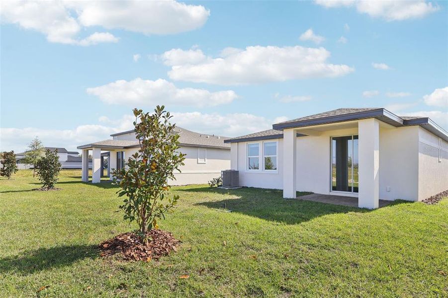 Exterior details and patio area of a home in Springs at Lake Alfred - Classic Series, Lake Alfred (Image 19).