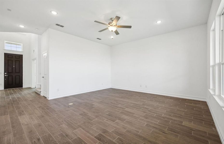 Spacious dining area*real home pictured