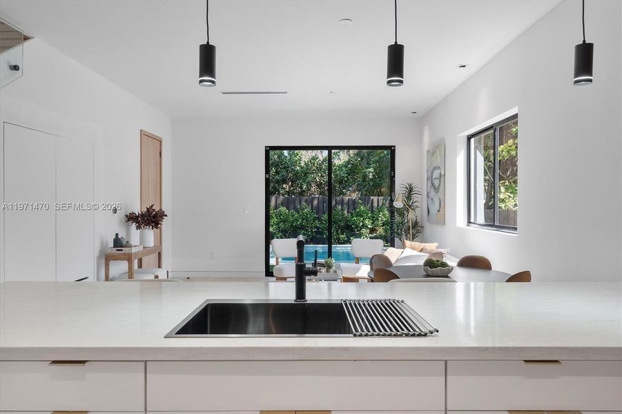 Furnished interior view inside a new home in , Miami (Image 20). Furnished interior view inside a new home in , Miami (Image 20).