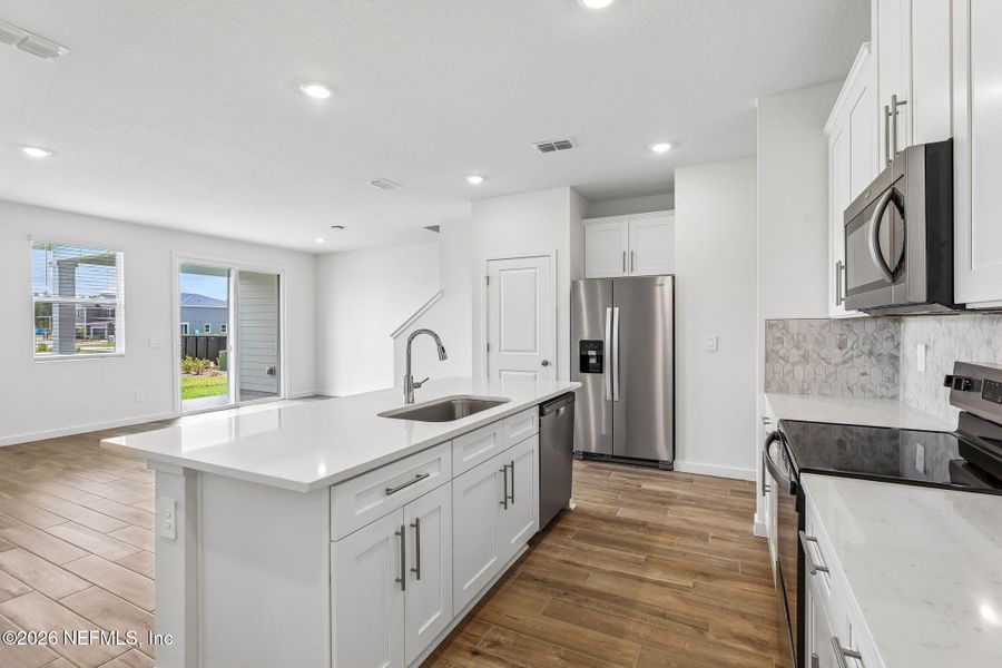 Furnished interior view inside a new home in Parkside at Shearwater, St. Augustine (Image 10).