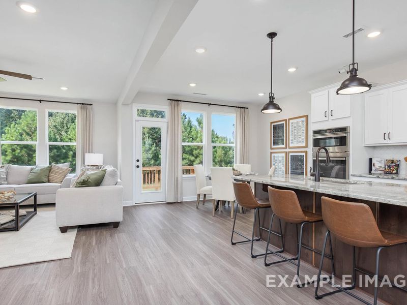Representative furnished interior of a home built from the The Willow B by Davidson Homes LLC in Wendell Ridge, Wendell (Image 8).