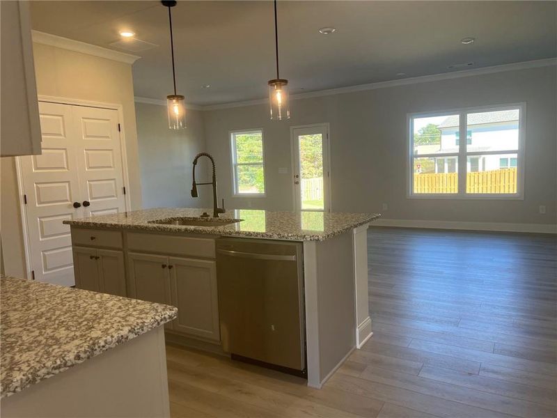Furnished interior view inside a new home in Crofton Place Enclave, Snellville (Image 4). Furnished interior view inside a new home in Crofton Place Enclave, Snellville (Image 4).