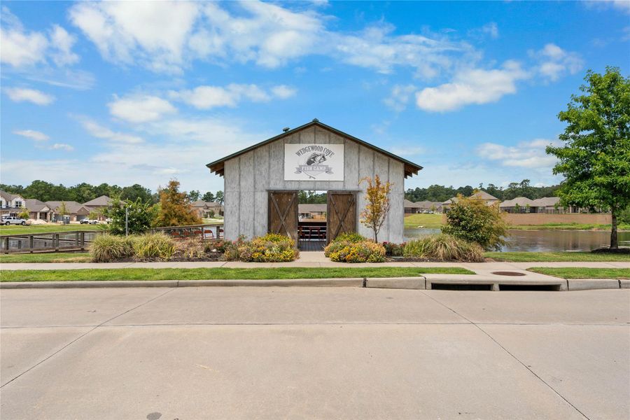 Front exterior of a new home in Wedgewood Forest, Conroe, TX, highlighting curb appeal (Image 18). Front exterior of a new home in Wedgewood Forest, Conroe, TX, highlighting curb appeal (Image 18).