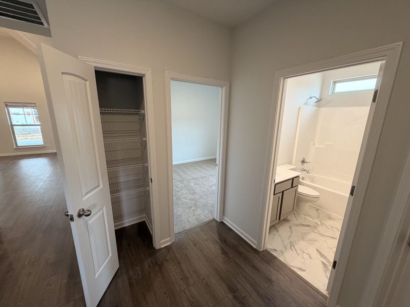 Linen closet between Bedrooms 2 & 3