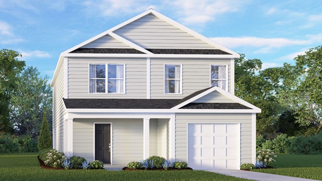 Representative exterior photo of a completed home built from the Olivia by D.R. Horton in Jetstream Park, Wilson, NC (Image 1).