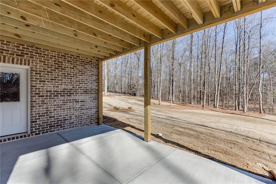 Exterior details and patio area of a home in , Bishop (Image 30).