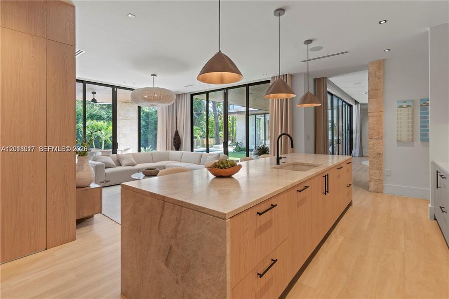 Furnished interior view inside a new home in , Miami (Image 6).
