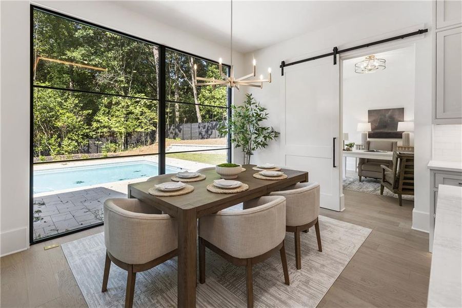 Furnished interior view inside a new home in , Atlanta (Image 56). Furnished interior view inside a new home in , Atlanta (Image 56).