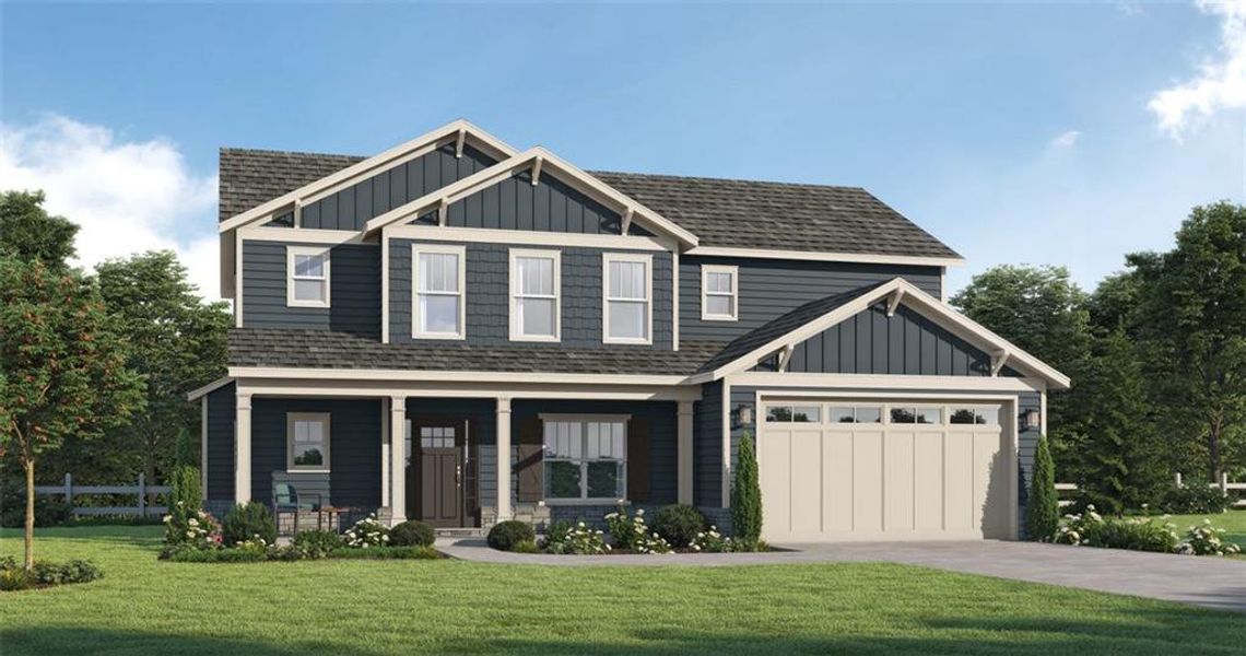 Front exterior of a new home in , Decatur, GA, highlighting curb appeal (Image 1).