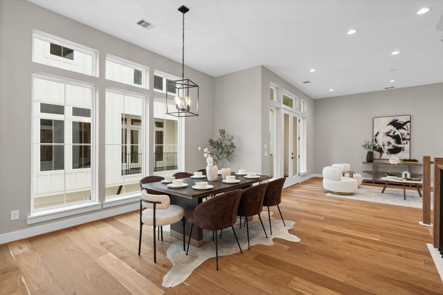 Furnished interior view inside a new home in , Houston (Image 28).