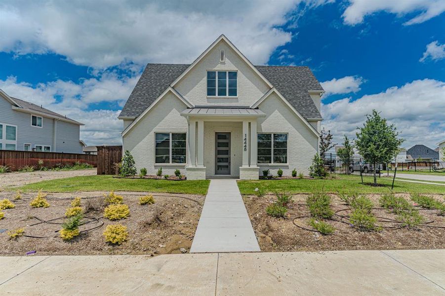 Front exterior of a new home in , Aledo, TX, highlighting curb appeal (Image 24).